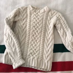 Hand-knit 100% Cashmere Cable-knit sweater